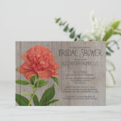 Invitations rustiques de Fête de la mariée de (Debout devant)