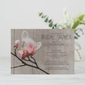 Invitations rustiques de Fête de la mariée de (Debout devant)