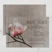 Invitations rustiques de Fête de la mariée de (Devant / Derrière)