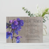 Invitations rustiques de Fête de la mariée de (Debout devant)