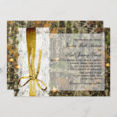 Invitations rustiques de ficelle et de mariage de (Devant / Derrière)