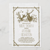 Invitations rustiques de la douche nuptiale avec c (Devant / Derrière)