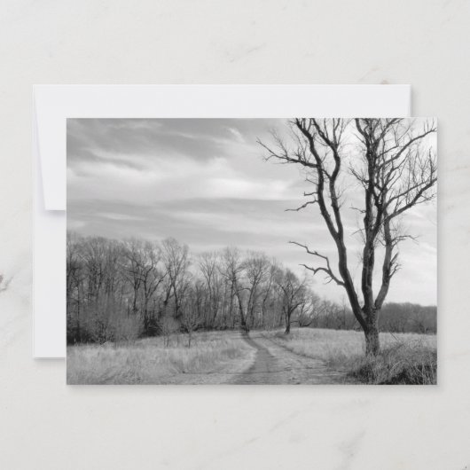 Invitations rustiques de mariage campagnard de (Dos)