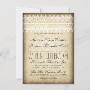 Invitations rustiques de mariage campagnard de
