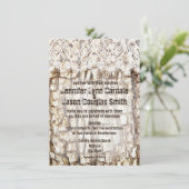 Invitations rustiques de mariage de chasse de Camo (Debout devant)