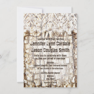 Invitations rustiques de mariage de chasse de Camo