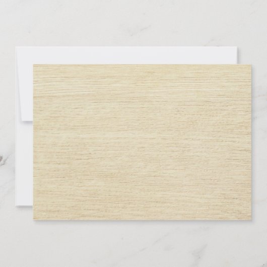 Invitations rustiques de mariage de cône de pin (Dos)