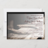 Invitations rustiques de mariage de cowboy de fers (Dos)