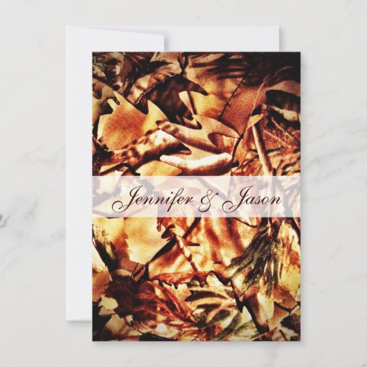 Invitations rustiques de mariage de dentelle de (Devant)