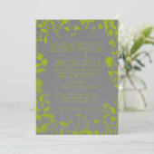 Invitations rustiques de mariage de jardin (Debout devant)
