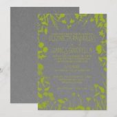 Invitations rustiques de mariage de jardin (Devant / Derrière)