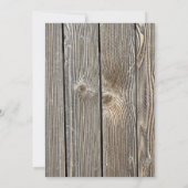 Invitations rustiques de mariage de marguerite de (Dos)