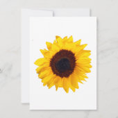 Invitations rustiques de mariage de tournesols de (Dos)