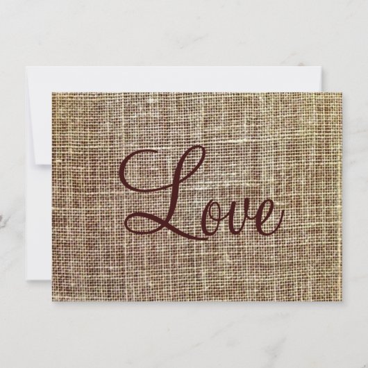 Invitations rustiques de mariage d'impression de (Dos)