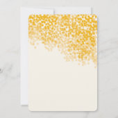 Invitations rustiques d'or de mariage de la petite (Dos)