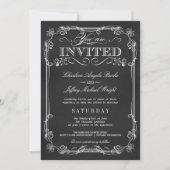 Invitations rustiques élégantes de mariage de (Devant)