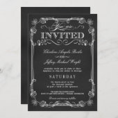 Invitations rustiques élégantes de mariage de (Devant / Derrière)