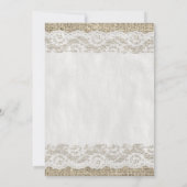 Invitations rustiques noires et blanches de (Dos)