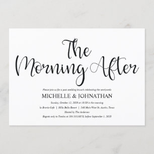 Invitations rustiques parfaits de brunch de