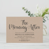 Invitations rustiques parfaits de brunch de (Debout devant)
