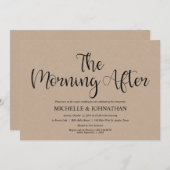 Invitations rustiques parfaits de brunch de (Devant / Derrière)