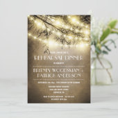 Invitations rustiques vintages de dîner de (Debout devant)