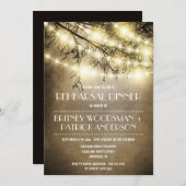 Invitations rustiques vintages de dîner de (Devant / Derrière)