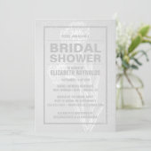 Invitations Rustiques White Bridal Show (Debout devant)