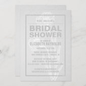 Invitations Rustiques White Bridal Show (Devant / Derrière)