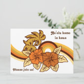 Invitations Safari de surf Luau & BBQ (Debout devant)