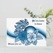 Invitations Safari de surf Luau & BBQ (Debout devant)