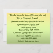 Invitations Safari de surf Luau & BBQ (Dos)