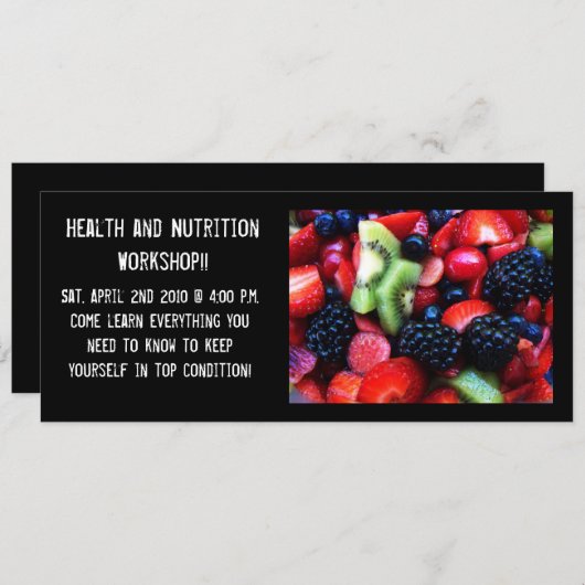 invitations sains (Devant / Derrière)