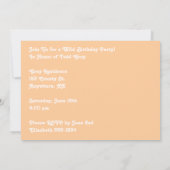 Invitations sauvages de fête d'anniversaire (Dos)