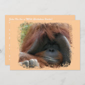 Invitations sauvages de fête d'anniversaire (Devant / Derrière)