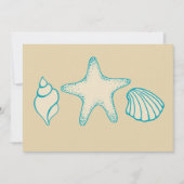 Invitations Seashell Beach (Devant)