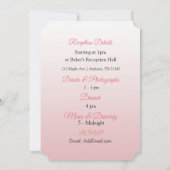 Invitations Seaside Coral Clam et Pearl Wedding (Dos)