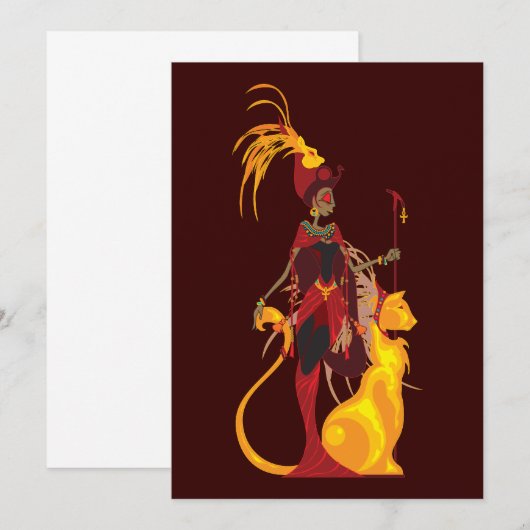 Invitations Sekhmet (Devant / Derrière)