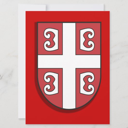 Invitations serbes faites sur commande de mariage (Dos)