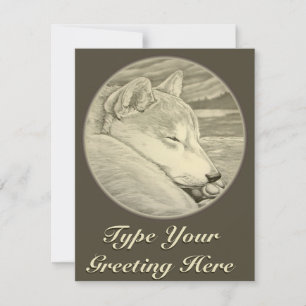 Invitations Shiba Inu Cartes Shiba Inu personnalis