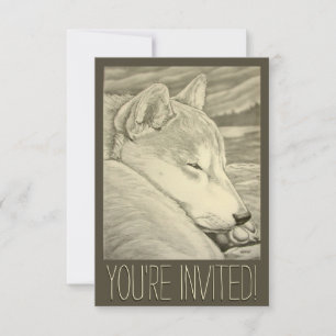 Invitations Shiba Inu Cartes Shiba Inu personnalis