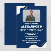 Invitations simples à 38e anniversaire Homme Photo (Devant / Derrière)