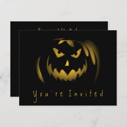 Invitations simples d'adulte de partie de (Devant / Derrière)