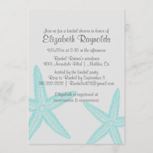 Invitations simples de Fête de la mariée d'étoiles