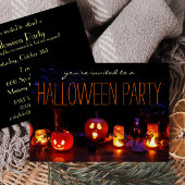 Invitations simples de la fête d'Halloween pour ad