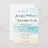 Invitations simples de mariage de destination de (Devant / Derrière)