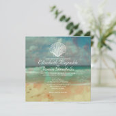 Invitations simples de mariage de destination de (Debout devant)