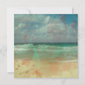 Invitations simples de mariage de destination de (Dos)