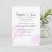 Invitations simples et modernes de mariage de fleu (Debout devant)