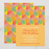 Invitations simples pour 18 ans Ballons Moderne (Devant / Derrière)